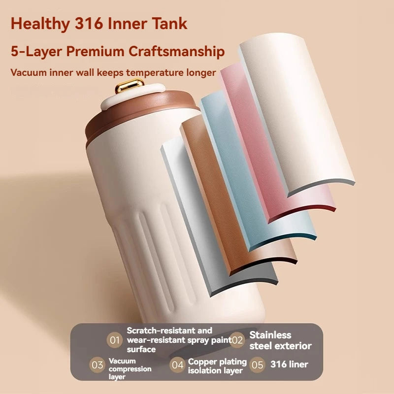 Inteligentny kubek termiczny 450 ml z wyświetlaczem temperatury